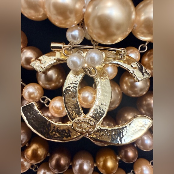 Silky Beige Button-Front Women's Shirt with Jewelry Set - Picture 10 of 14